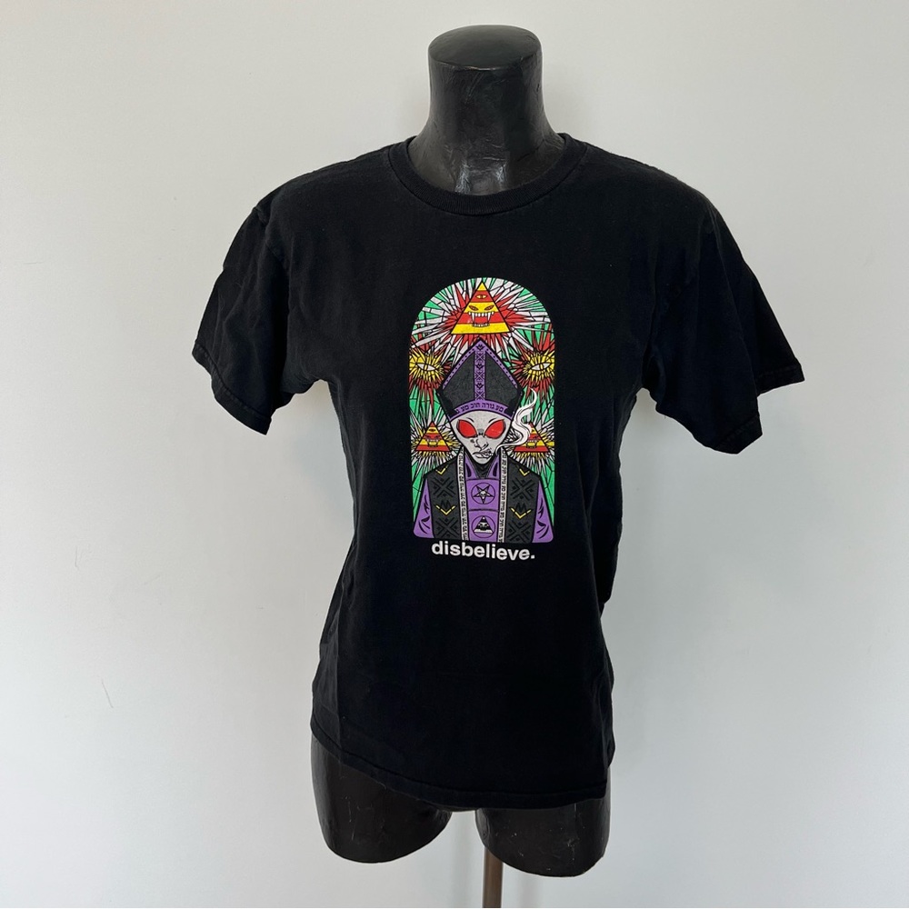 disbelieve trippy alien illuminati t shirt